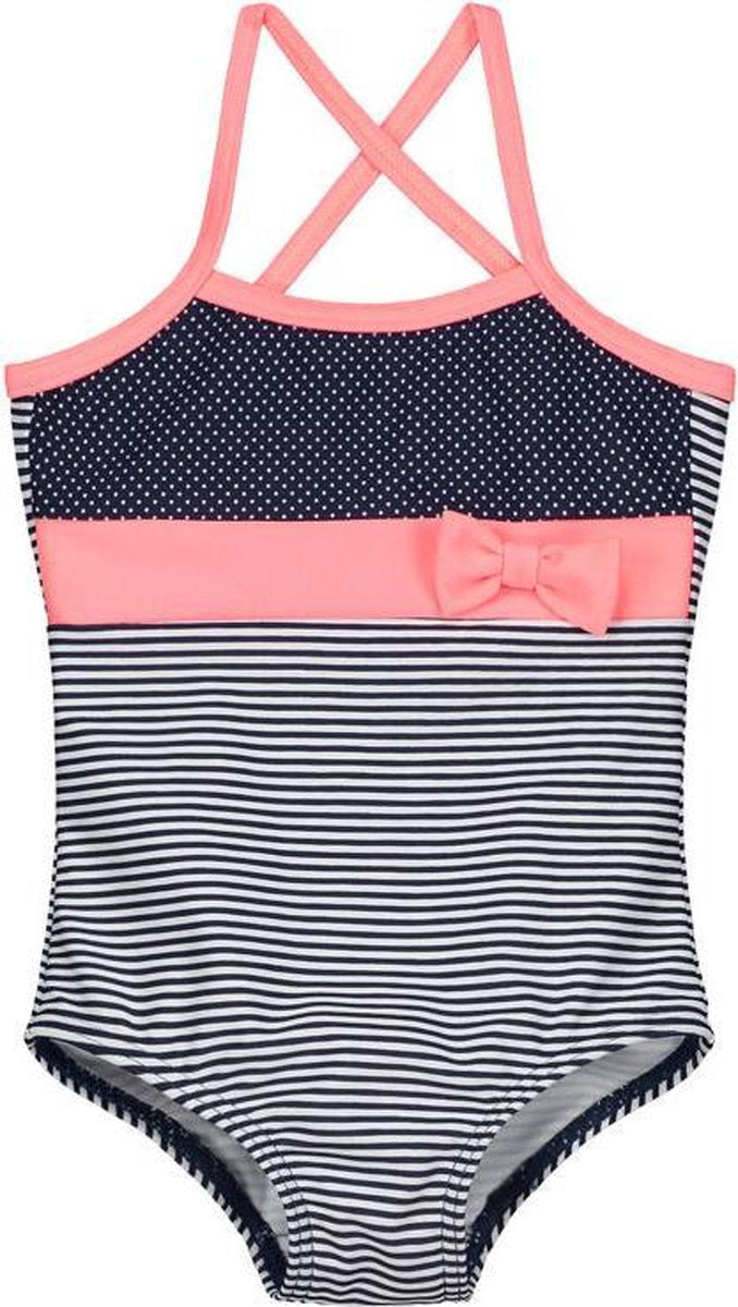 Prénatal Badpak Meisjes - Zwemkleding - Blauw met Roze - Maat 98/104