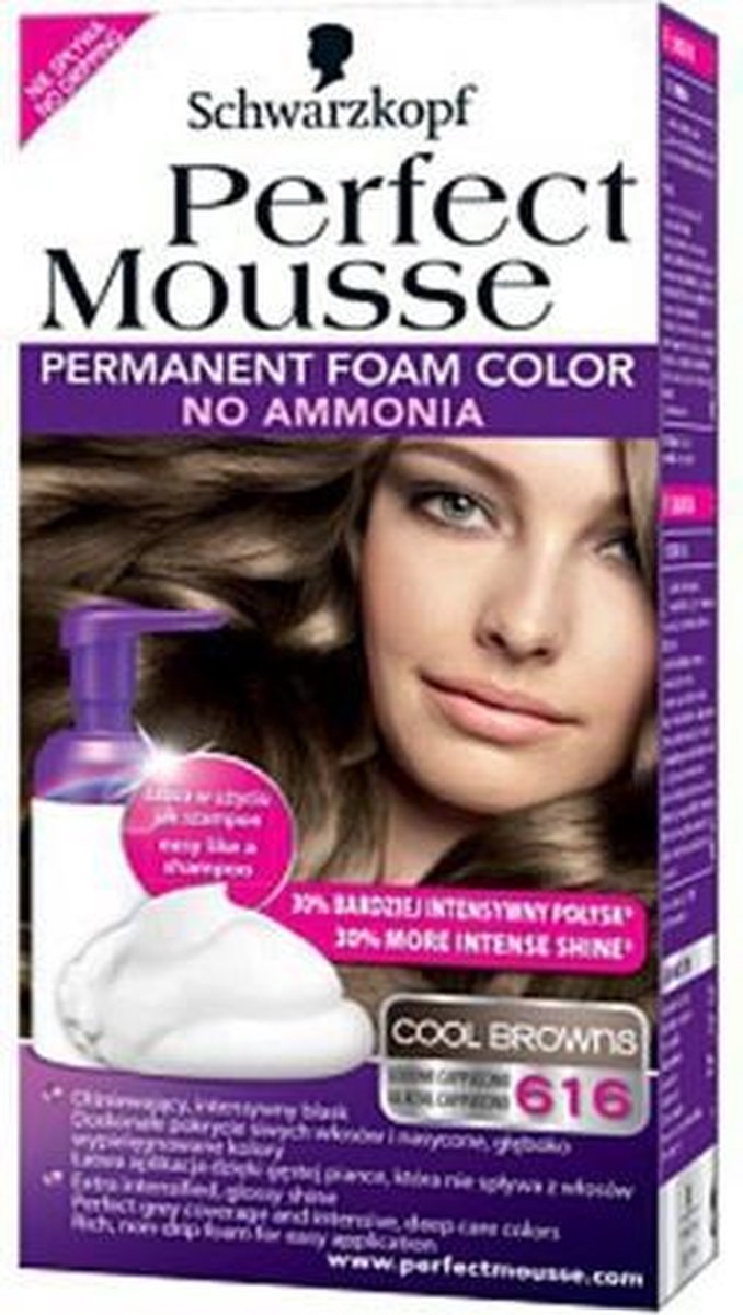 Schwarzkopf Perfect mousse 616 Cool Browns