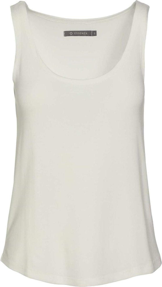 ESSENZA Shelby Uni Top Zonder Mouw Vanilla - L