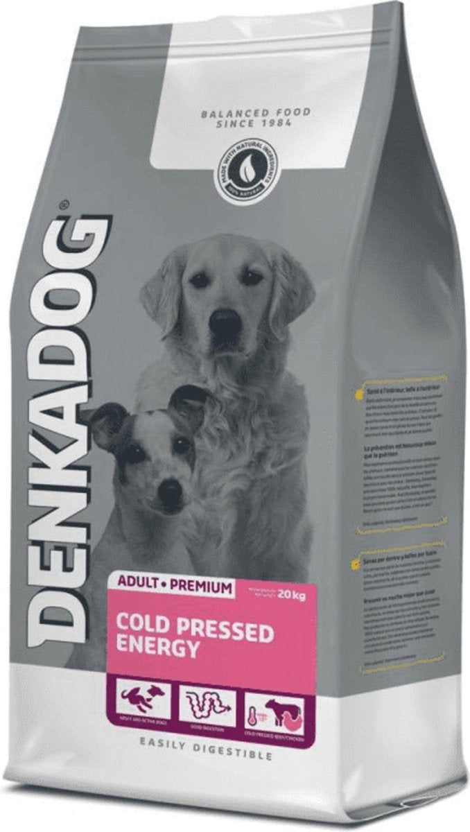 Denkadog Cold Pressed Energy - Hondenvoer - Rund 20 kg