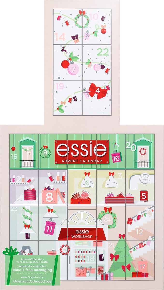 Essie Adventskalender 2020 - Make-upgeschenkset - met 18 Flesjes Nagellak