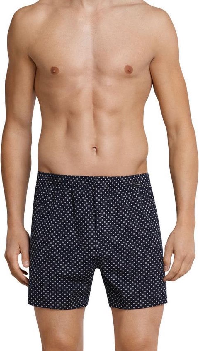 single jersey gestreepte blokken blauw