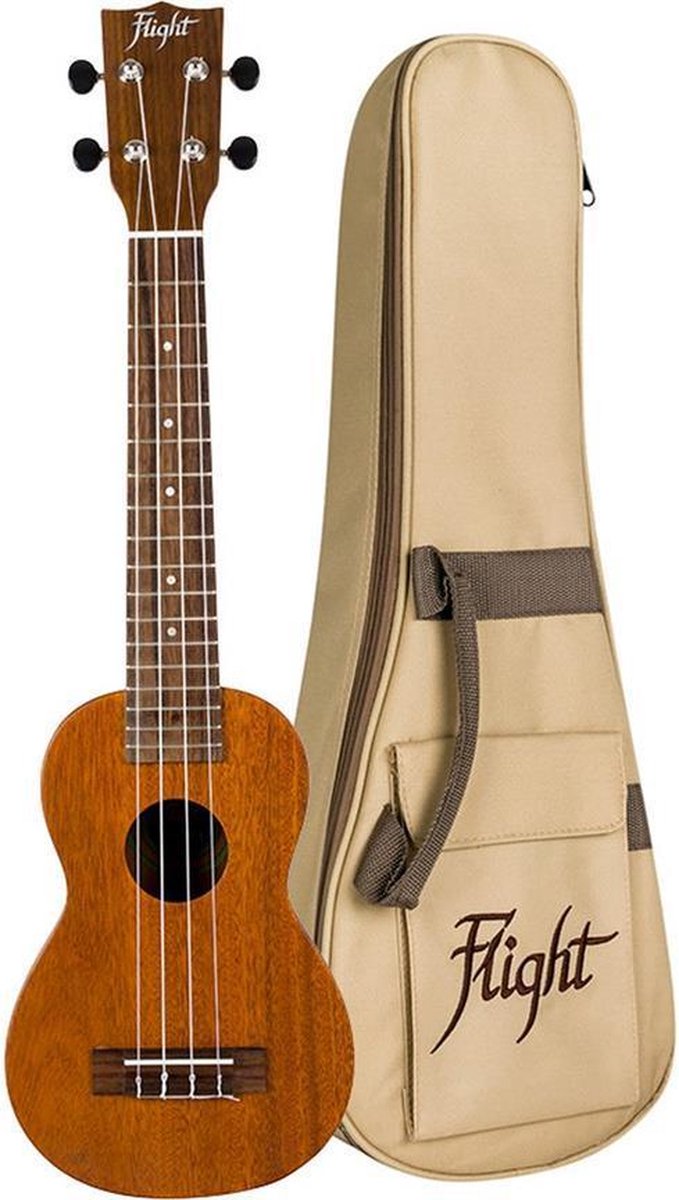 Flight: LUS-5 Heritage Con-Neck Soprano Ukulele - ALL SOLID BODY