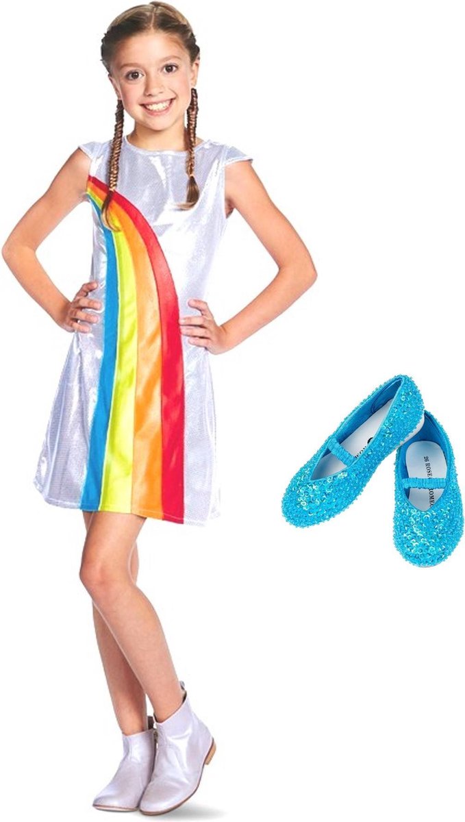 K3 jurkje regenboog + schoentjes - 3-5 jaar / mt 30