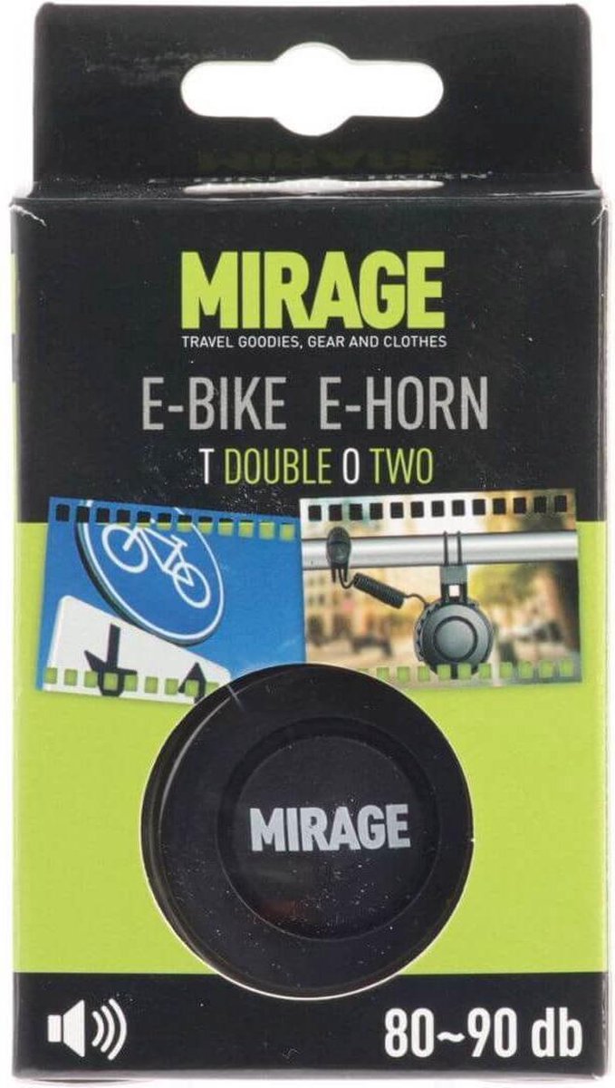Elektrische fietsbel Mirage T-002 - USB oplaadbaar - 80~90dB