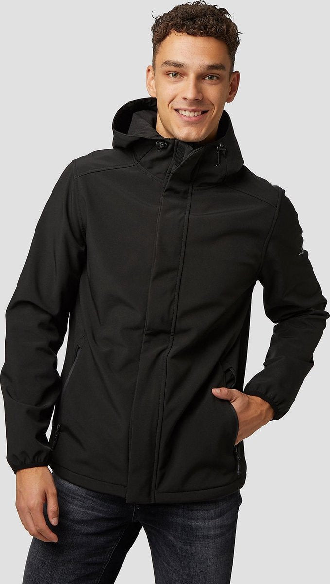 Wildebeast Badlands Softshell Jas Zwart Heren - Maat XXL
