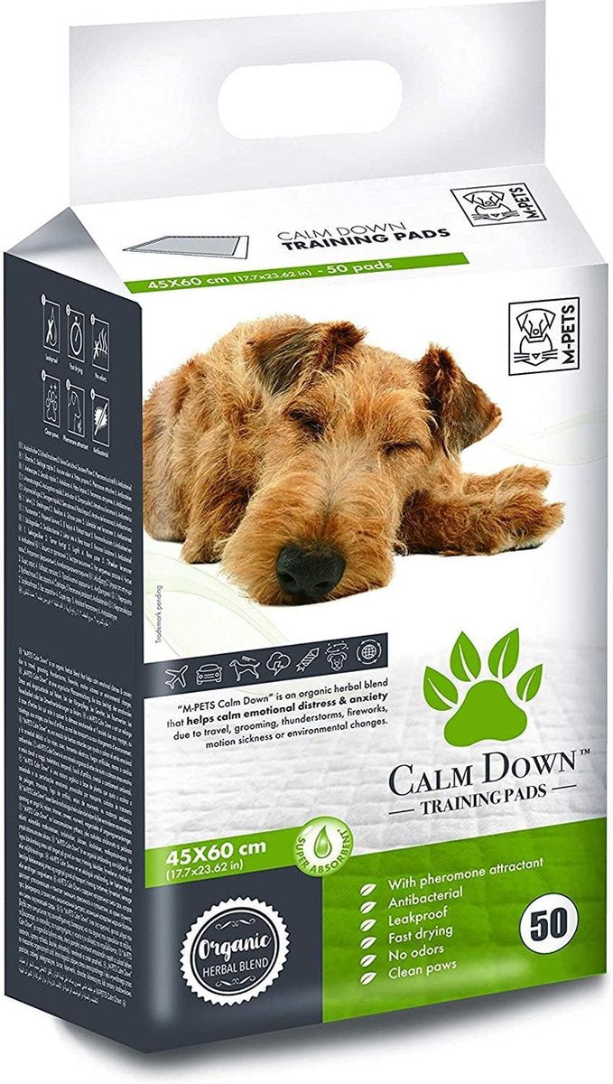 M-pets Pads Calm Down-travel & Home 60 Cm Plantaardig 50 Stuks