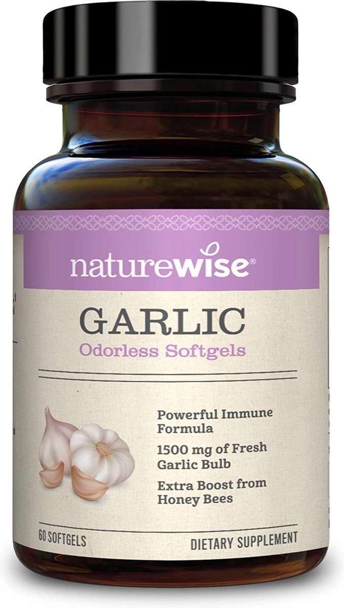 NatureWise - Knoflook Geurloze Softgels 1500mg - (60 stuks)
