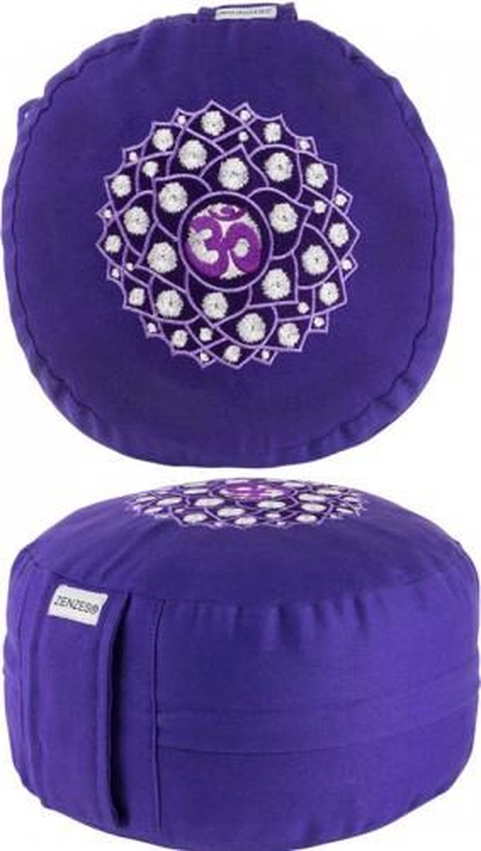 Zenzes Meditatiekussen Chakra zeven Sahasrara - paars