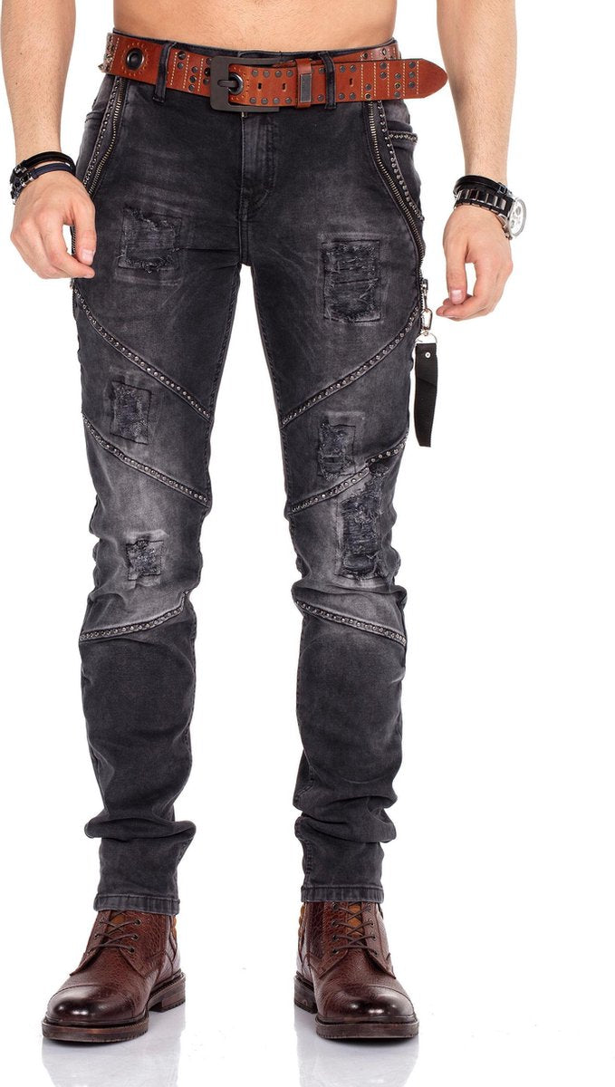 Cipo & Baxx Jeanshose mit Gürtel
