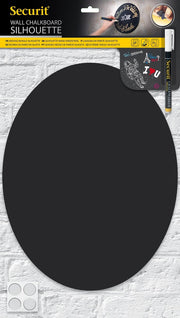 Securit Krijtbord Silhouette Ovaal - 30x53cm