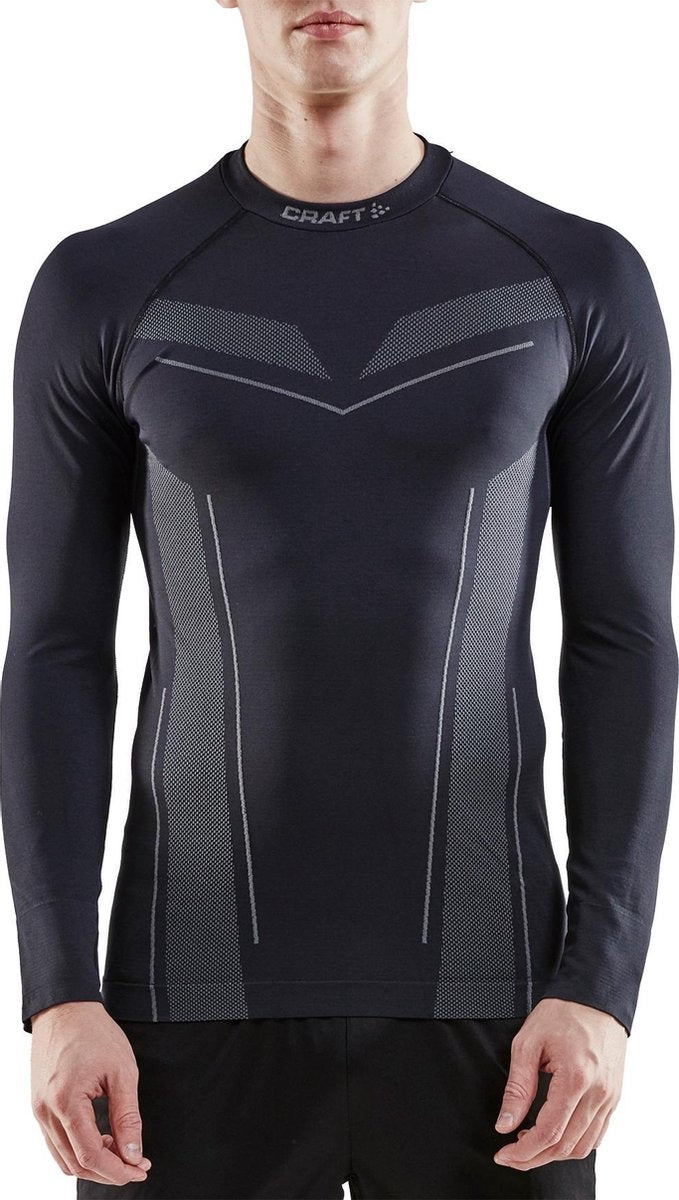 Craft Thermoshirt - Maat L  - Mannen - zwart/wit