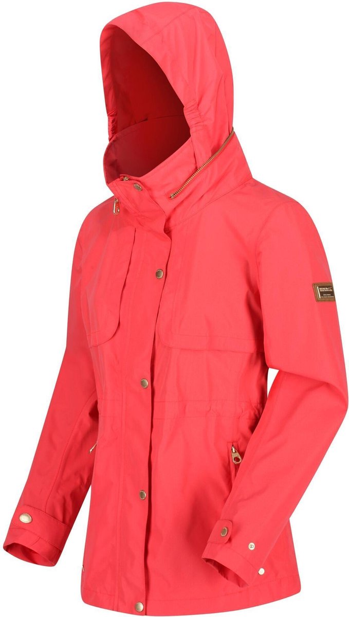 Regatta - Women's Narelle Lightweight Waterproof Funnel Neck Jacket - Jas - Vrouwen - Maat 36 - Rood