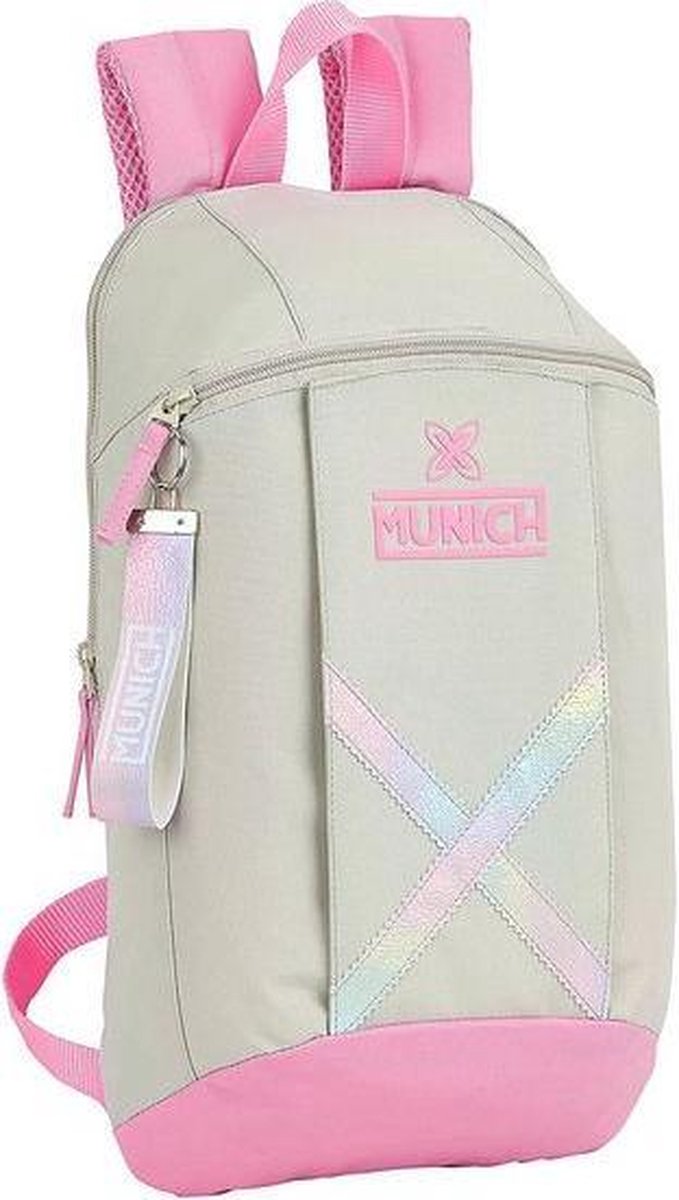 Kinderrugzak Munich Rainbow Beige Roze
