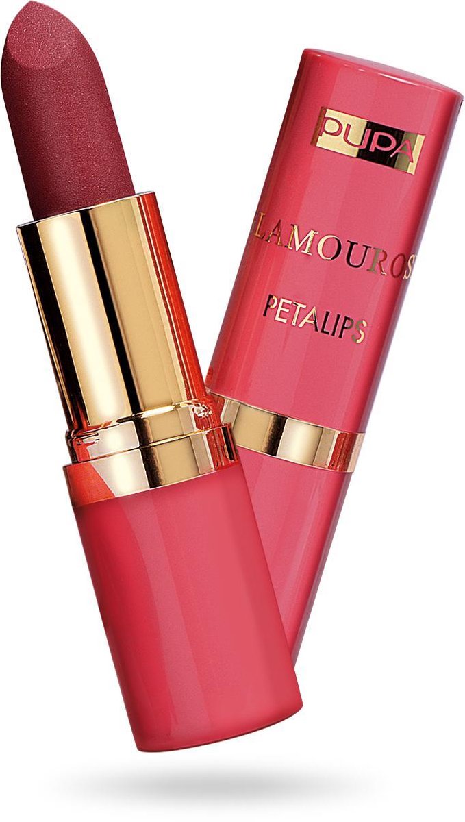 pupa milano glamourose petalips matt lipstick 002