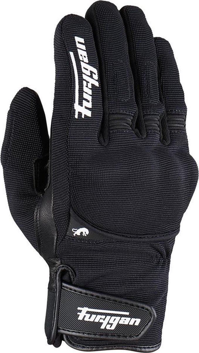 Furygan Jet All Season D3O Black White Motorcycle Gloves XL