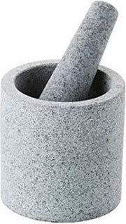 Granieten Vijzel Met Stamper - Half Gepolijst