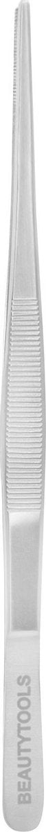 Beautytools STRONG-GRIP Puntpincet/Rechte Pincet (Grijptgand) (15 cm) - (PT-2618)