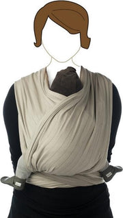 Babylonia BB SLEN Draagdoek Baby - 420 cm - Warm Taupe