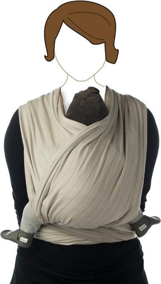 Babylonia BB SLEN Draagdoek Baby - 420 cm - Warm Taupe