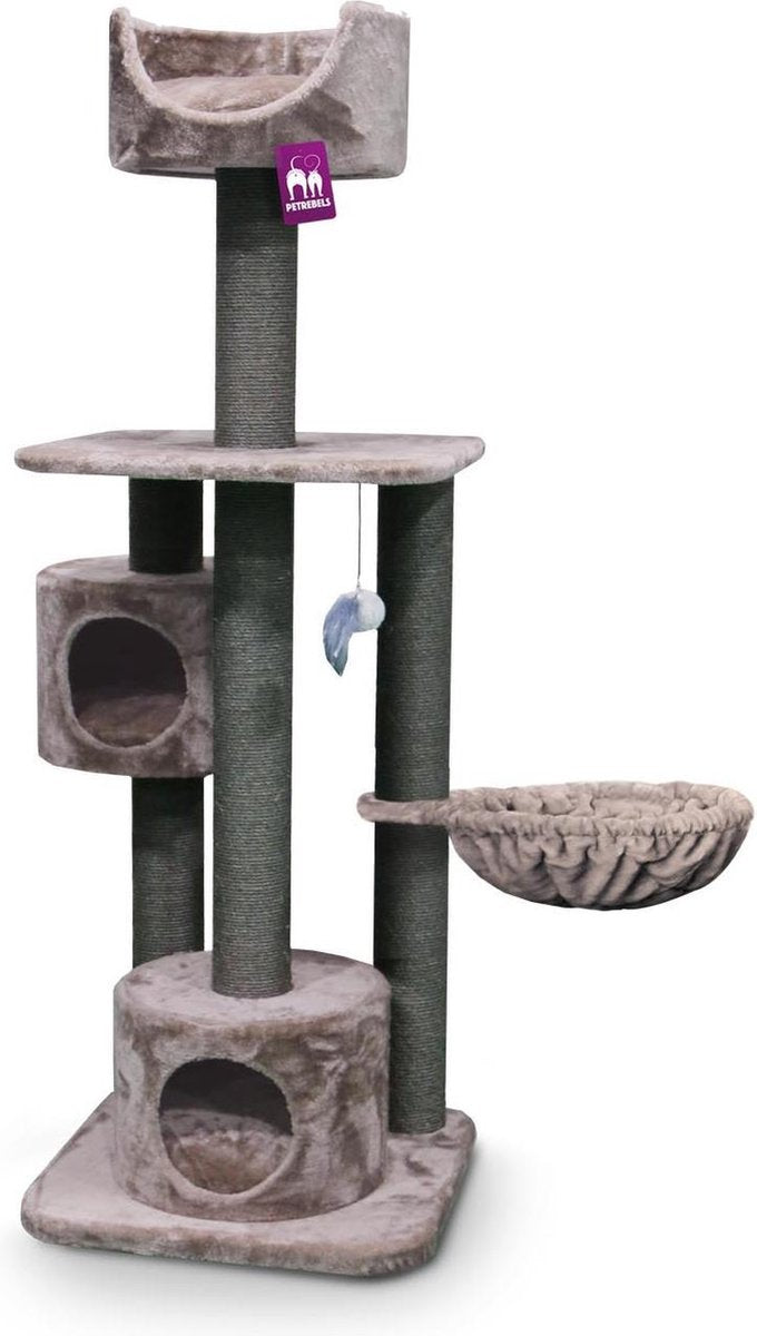 Petrebels Maxima 175 krabpaal - Cappuccino - 60 x 60 x 175 cm - 12 cm stam
