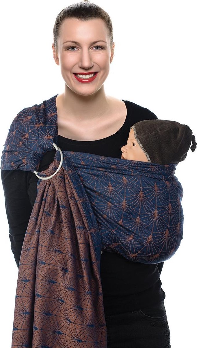 Babylonia BB SLING Draagdoek Baby - One Size - Ornate Blue