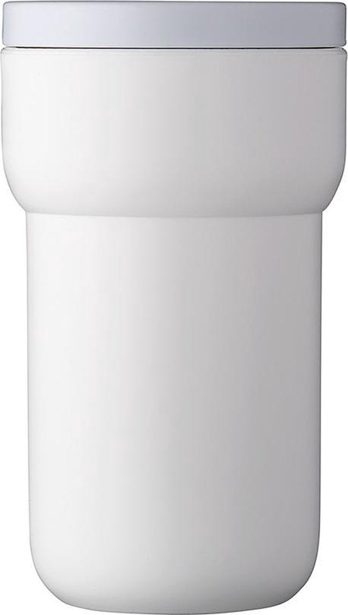 Mepal Reisbeker Ellipse 275 ml - houdt je drankje 30 minuten warm - wit - koffiebeker to go - lekdicht - travel mug