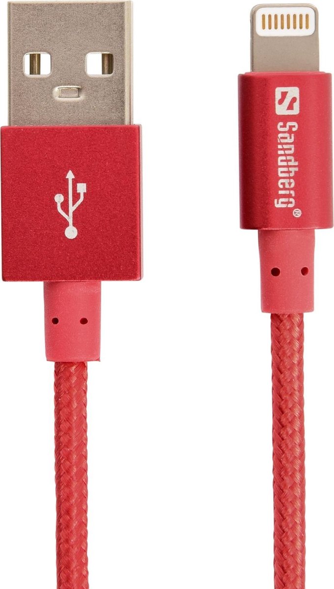 Sandberg Excellence Lightning Red 1m