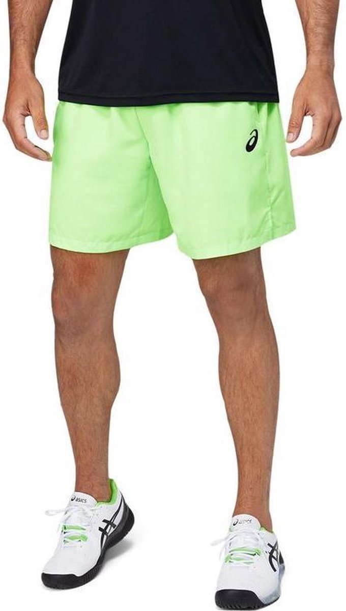 Asics Court M 7IN Short Heren Groen Tennis Tennisbroek - Maat S