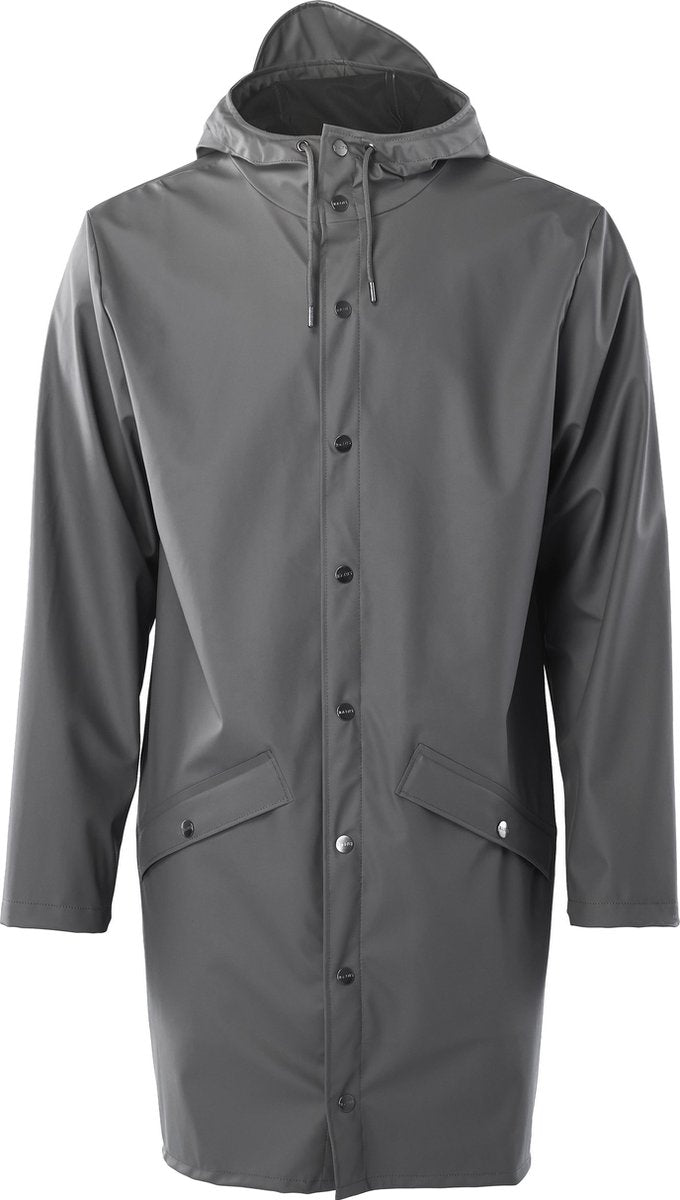 Rains Long Jacket Regenjas Unisex - Maat L/XL