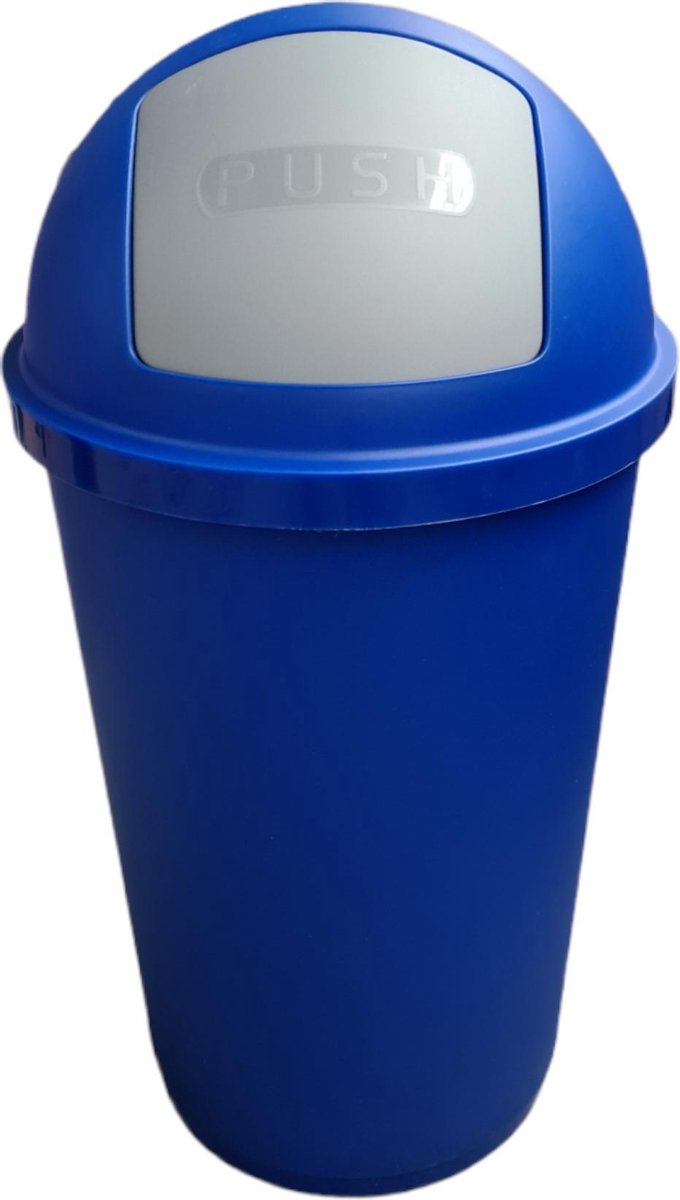 YILTEX – ZEUS – Vuilnisbak / Vuilnisbak Afvalscheiding / Afvalscheiding / Prullenbak Afvalscheiding / Prullenmand – Blauw Met Grijs – 60l
