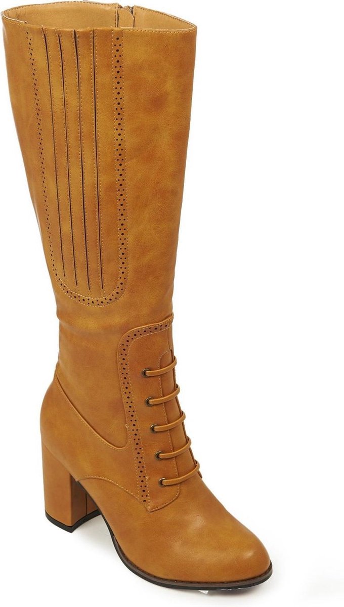 Roscoe Boots Camel in Swing Vintage Jaren 50 Stijl