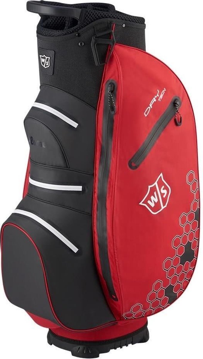 Wilson Staff Dry Tech II Waterproof Cartbag - Rood Zwart