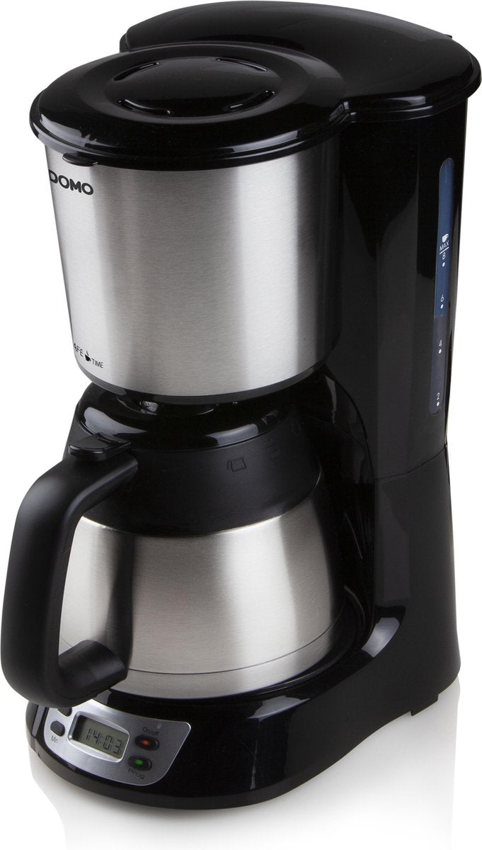 Domo DO709K - Koffiezetapparaat met thermoskan - 1L - Timer - RVS