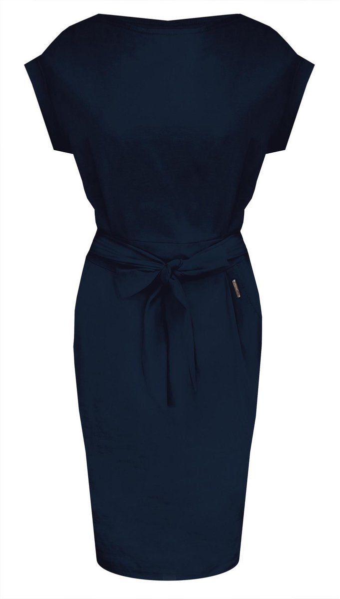 Strik Jurk Marine Blauw