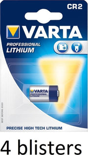 4 stuk (4 blisters a 1 st) Varta CR2 Wegwerpbatterij Lithium
