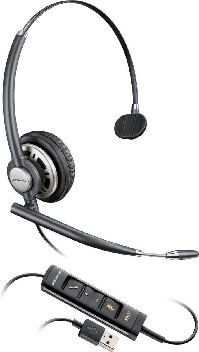Plantronics Encorepro HW715 hoofdtelefoon Monauraal Hoofdband Zwart