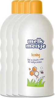 Melkmeisje Bad En Douchecreme Honing Voordeelverpakking