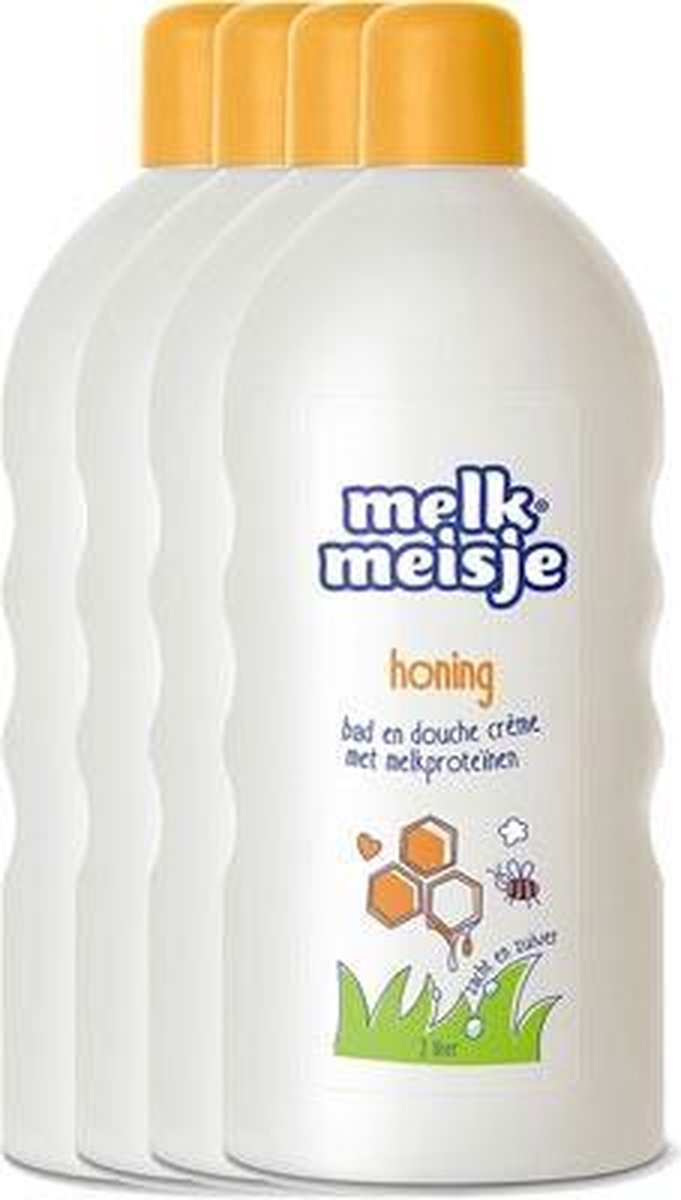 Melkmeisje Bad En Douchecreme Honing Voordeelverpakking