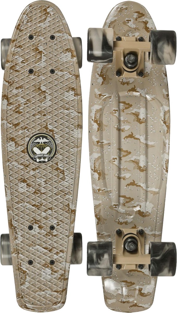 Skateboard Penny Board Volwassenen/Kinderen/Jongens/Meisjes  - Choke - Juicy Susi CamoDessert 57 cm - 22.5 inch - Polypropeen
