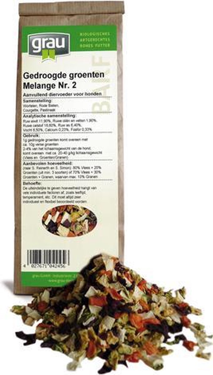 GRAU Gedroogde Groenten Melange Nr. 2 - 1.2 kg