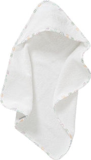 Cottonbaby Poppenbadcape wit met biesje
