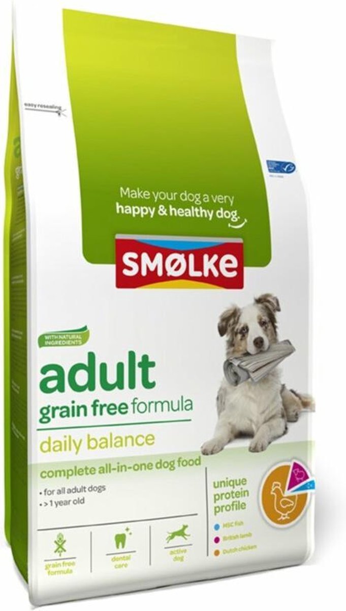 Smolke Adult Graanvrij - Hondenvoer - 3 kg