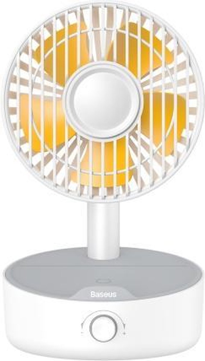 Baseus WXYZ-B02 Hermit 12V 2A multifunctionele desktop draadloze oplader oscillerende elektrische ventilator