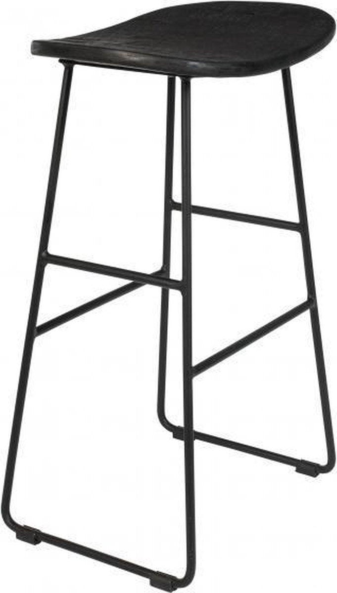 Felis Lifestyle Barkruk Tangle 68 X 43 Cm Hout/Staal Zwart