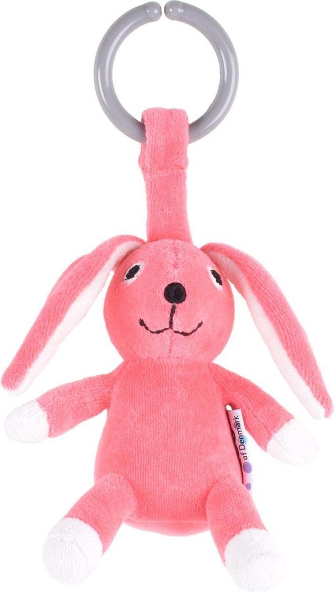 Naturezoo Kinderwagenhanger Konijn 12 Cm Roze