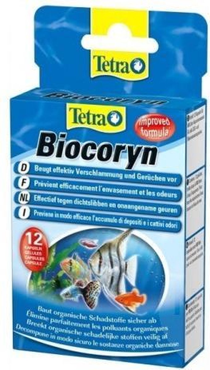 Tetra Biocoryn 12 capsules voor uw onderhoud van uw aquarium