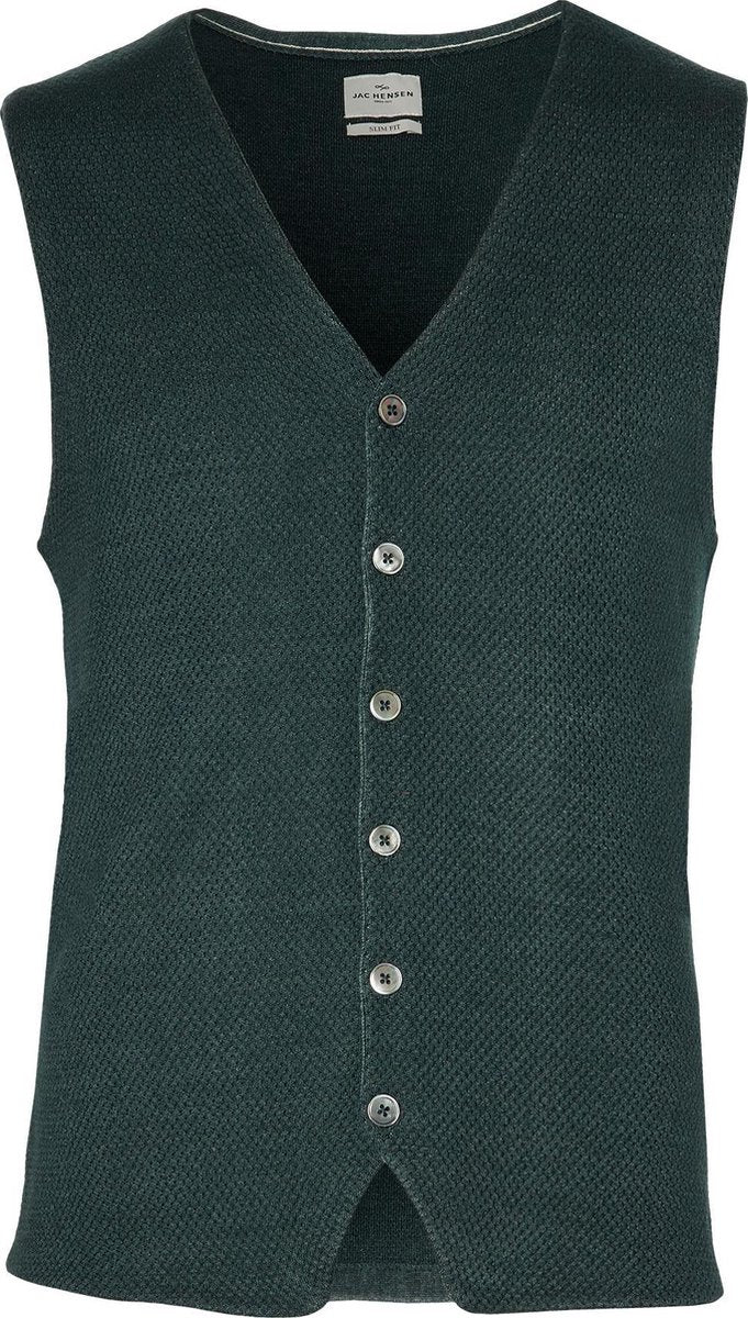Jac Hensen Premium Gilet - Slim Fit - Groen - S