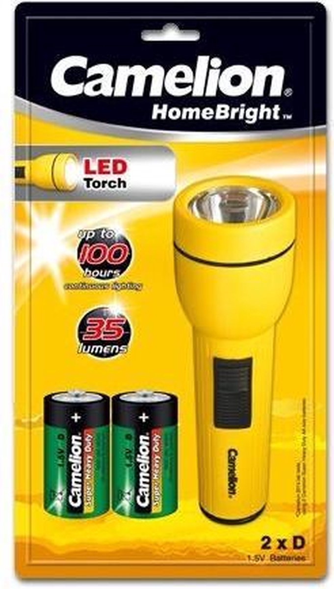 Zaklamp 19cm led incl. 2xr20