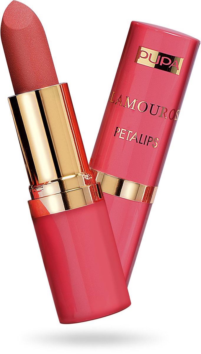 pupa milano glamourose petalips matt lipstick 001